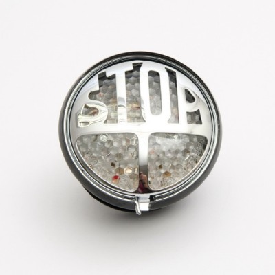 Koncové moto světlo Highway Hawk STOP s LED, osvětlení SPZ, E-mark, černá (1ks)